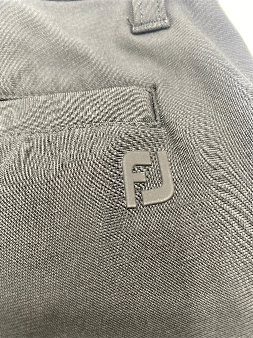 FootJoy Shorts Mens 38 Black Performance Golf Stretch Polyester 10 Inseam Casual
